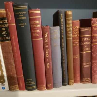 Vintage and Modern Geology Themed Book Lot (2S-KD)