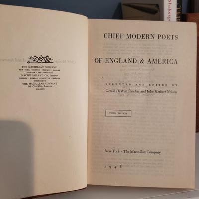 Vintage Poetry and Shakespeare Books (2S-KD)