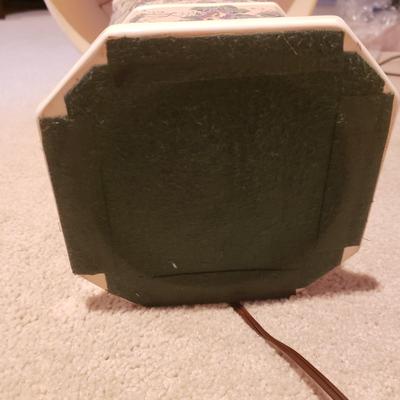 Two Large Matching Ceramic/Decoupage Lamps (3PB-KD)