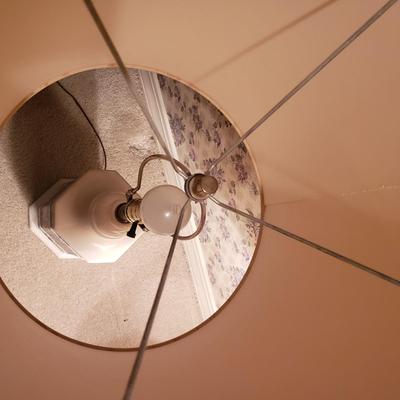 Two Large Matching Ceramic/Decoupage Lamps (3PB-KD)