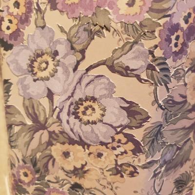 Two Large Matching Ceramic/Decoupage Lamps (3PB-KD)