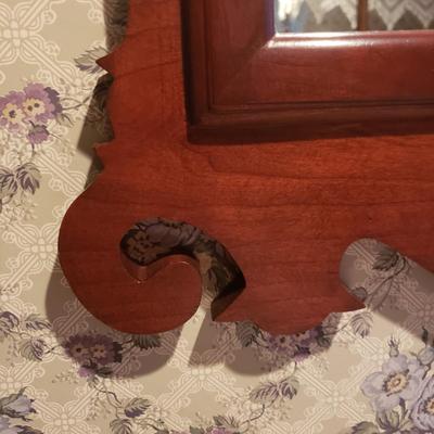 Vintage Wooden Chippendale Mirror (3PB-KD)