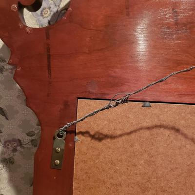 Vintage Wooden Chippendale Mirror (3PB-KD)