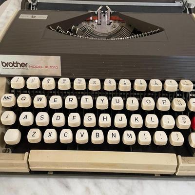 Vintage Brother Portable Typewriter with Carrying Case