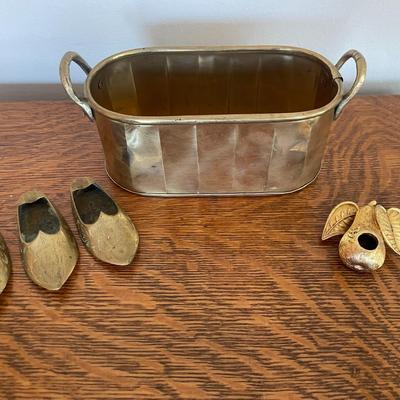 Lot of Hand Crafted Brass Items