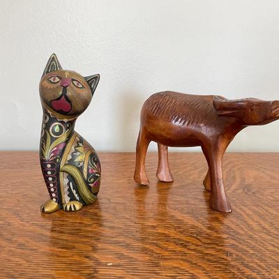 Hand Carved Vintage Decorative Figurines.