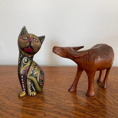 Hand Carved Vintage Decorative Figurines.