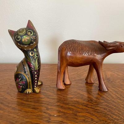 Hand Carved Vintage Decorative Figurines.