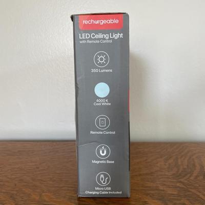 Rechargeable LED Ceiling Light w/Remote Control