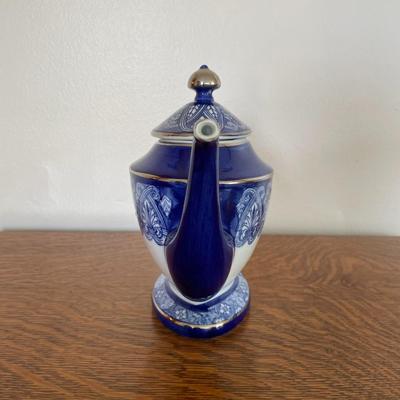 Bombay China Blue and White Ceramic Teapot