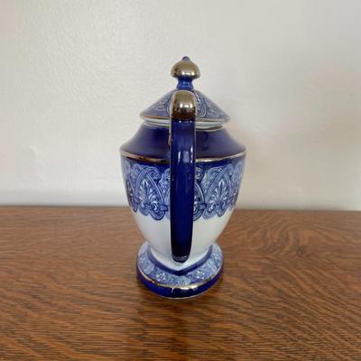 Bombay China Blue and White Ceramic Teapot