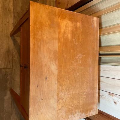 Vintage Sears- Kenmore Sewing Machine in Wooden Desk with Storage.