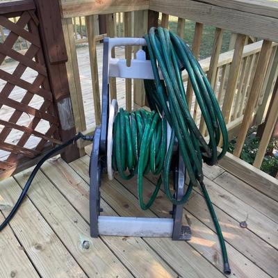 Outdoor Hose and Reel Cart