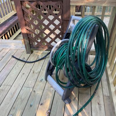 Outdoor Hose and Reel Cart