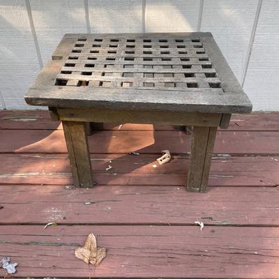 Small Outdoor Work Bench