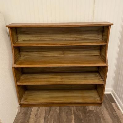 Light Wood 4 Tier Bookshelf