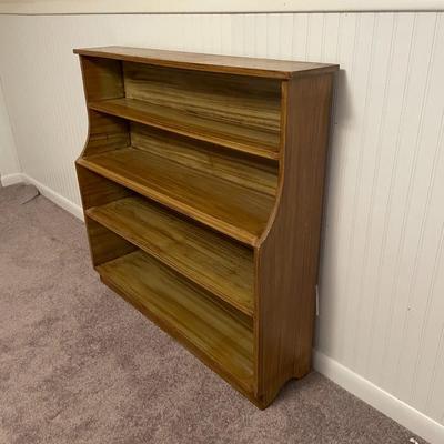 Light Wood 4 Tier Bookshelf