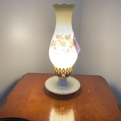 Vintage Milk Glass Table Lamp