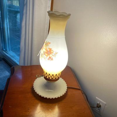 Vintage Milk Glass Table Lamp