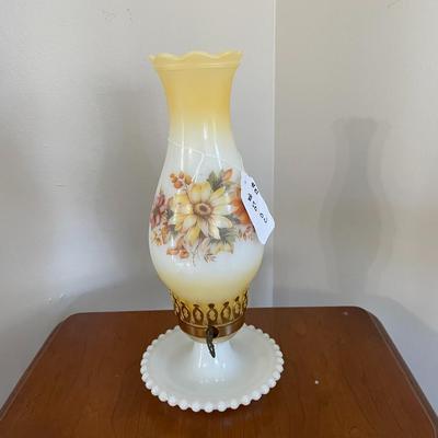 Vintage Milk Glass Table Lamp