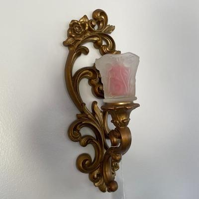 Homco Sconce Set