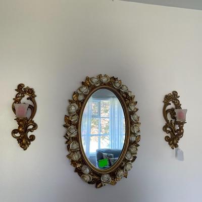 Homco Sconce Set