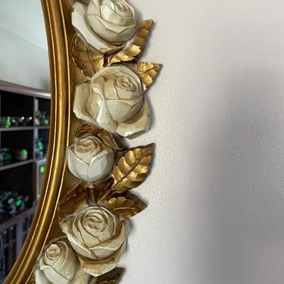 Homco Rose Mirror