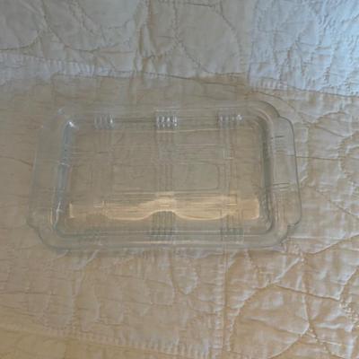 Hazel Atlas criss cross large butter dish