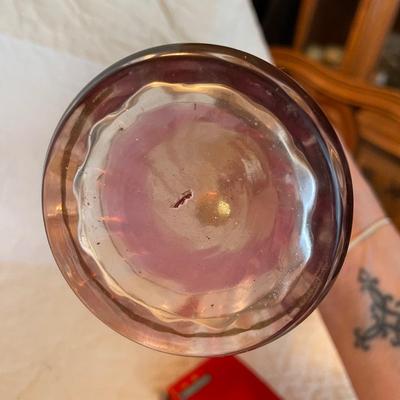 Czec vase with rose and small dish