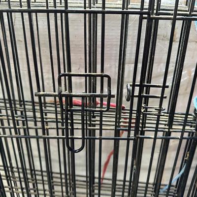 2 LARGE FOLDING DOG KENNELS