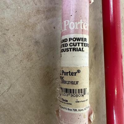 BOLT CUTTERS AND A POST POUNDER