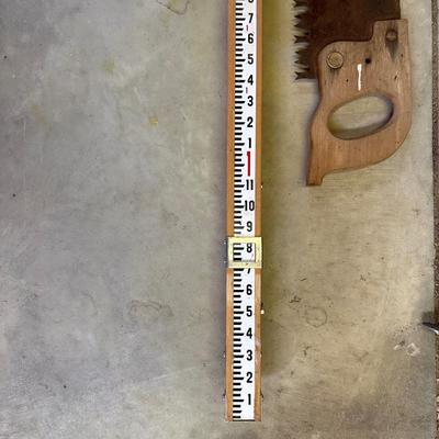 PICK AXE, LOPPERS, HEDGE TRIMMER, HAND SAW AND MORE