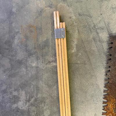 PICK AXE, LOPPERS, HEDGE TRIMMER, HAND SAW AND MORE