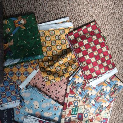 SEWING MATERIAL WITH DOGS, CATS AND TEDDY BEARS