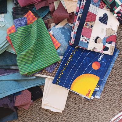 VARIETY OF SEWING MATERIAL