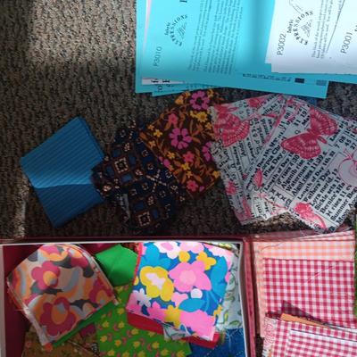 1960'S SEWING MATERIAL BLOCKS, KITS AND PATTERNS