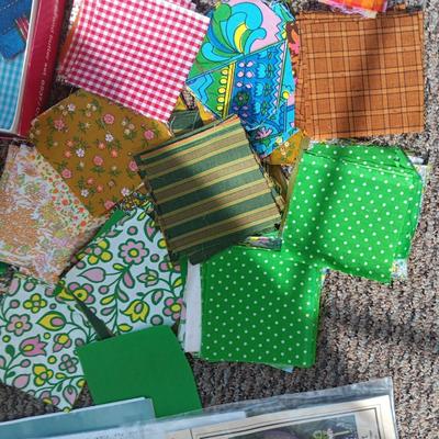 1960'S SEWING MATERIAL BLOCKS, KITS AND PATTERNS