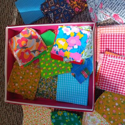 1960'S SEWING MATERIAL BLOCKS, KITS AND PATTERNS