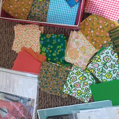 1960'S SEWING MATERIAL BLOCKS, KITS AND PATTERNS