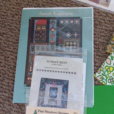 1960'S SEWING MATERIAL BLOCKS, KITS AND PATTERNS