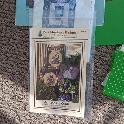 1960'S SEWING MATERIAL BLOCKS, KITS AND PATTERNS