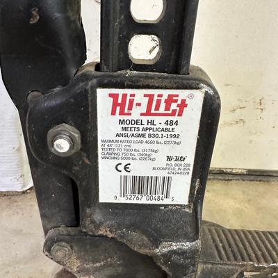 HI-LIFT MODEL HL 484 JACK AND A JACK STAND