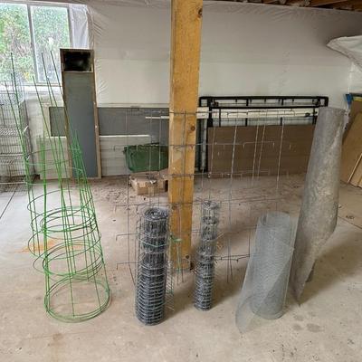 FENCING, WEED BARRIER AND TOMATO CAGES