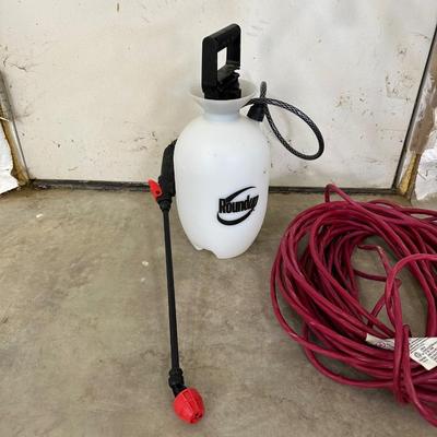 EARTHWISE TILLER CULTIVATOR, SPREADER, SPRAYER AND EXTENSION CORD