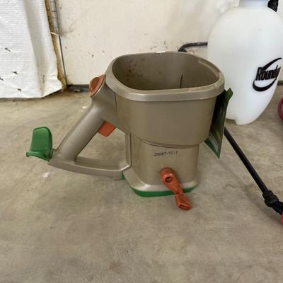 EARTHWISE TILLER CULTIVATOR, SPREADER, SPRAYER AND EXTENSION CORD