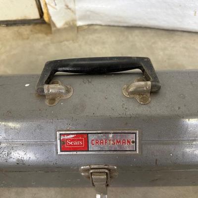 CRAFTSMAN TOOL BOX WITH SOCKETS, RATCHETS AND WRENCHES