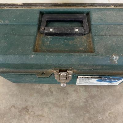 POPULAR MECHANICS TOOL BOX WITH VARIOUS HAND TOOLS