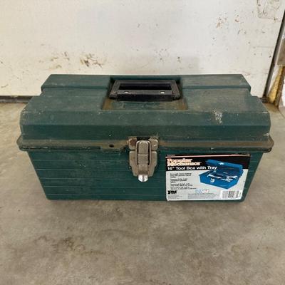 POPULAR MECHANICS TOOL BOX WITH VARIOUS HAND TOOLS
