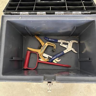 TOOL BOX STOOL WITH CLAMPS
