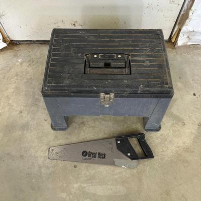 TOOL BOX STOOL WITH CLAMPS